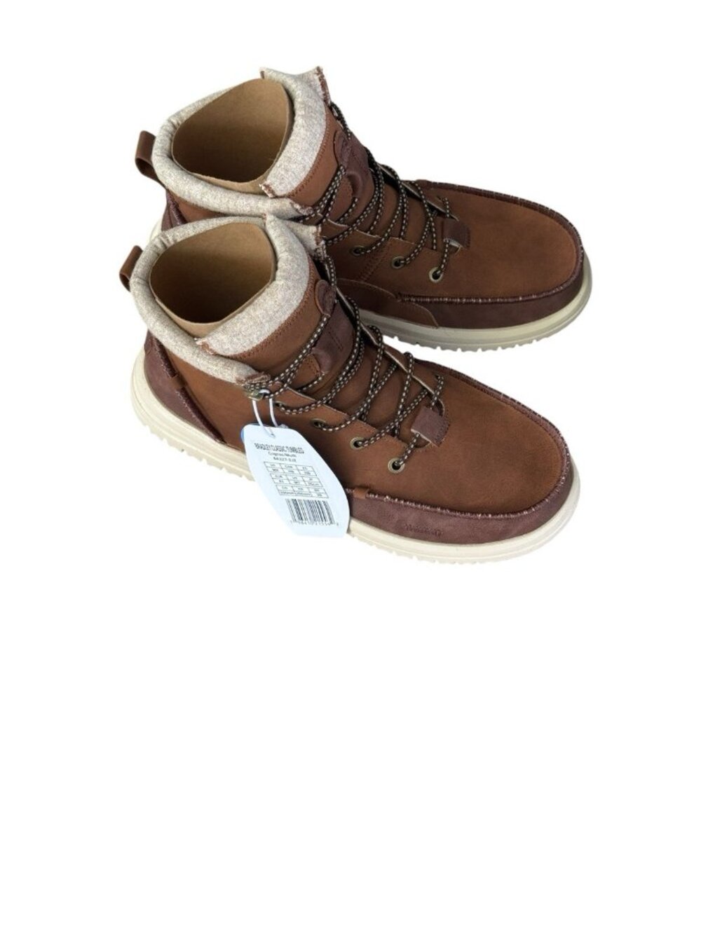 Size 8 Mens Hey Dudes Boots Bradley Classic Tumbled Color: Cognac- Brand New